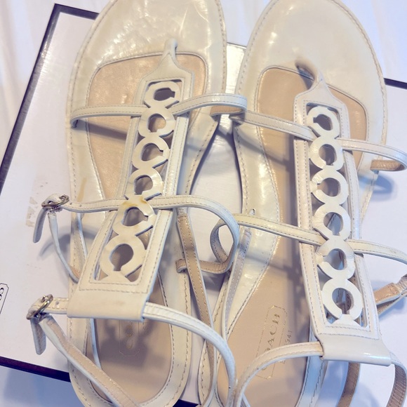 Coach Geralynn Soft Patent Gladiator Sandals 10 - Picture 4 of 8